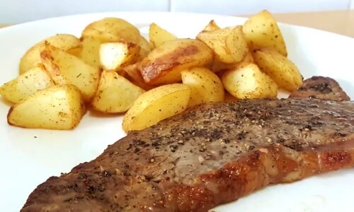 airfryer-Steak-Roasted-Potatoes
